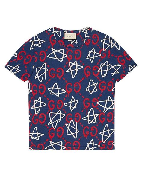 gucci ghost shirt blue|Gucci Blue Ghost.